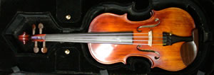 第1作目のバイオリンの写真（表）