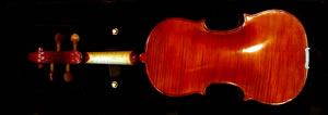 第1作目のバイオリンの写真（裏）